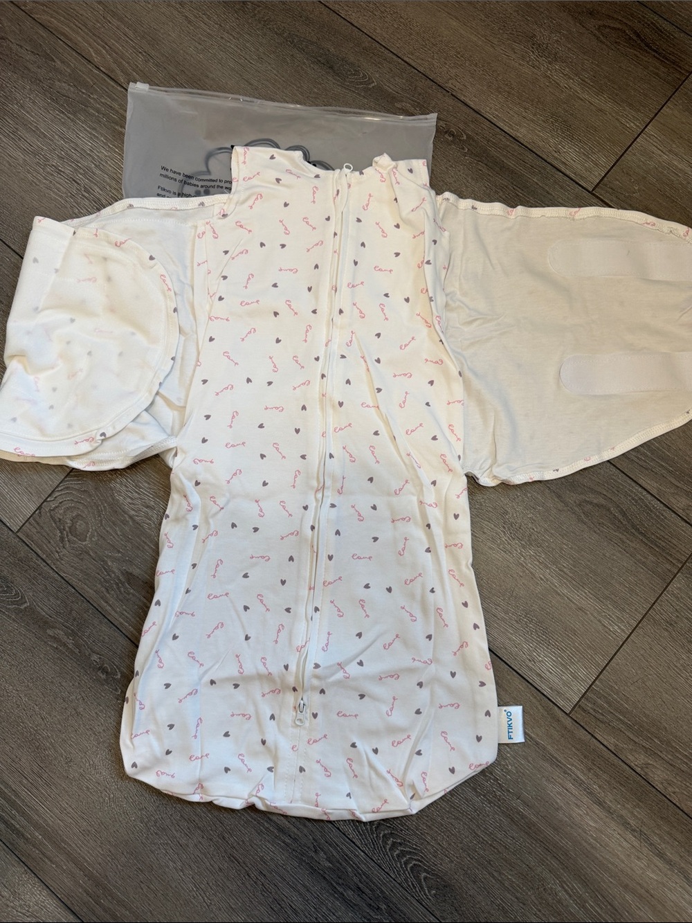 Pink Key-Print Kids Sleep Sack Pajama